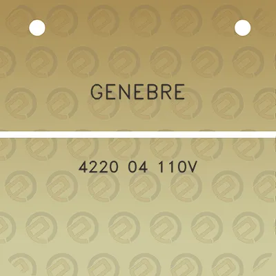 genebre-4220-04-110v