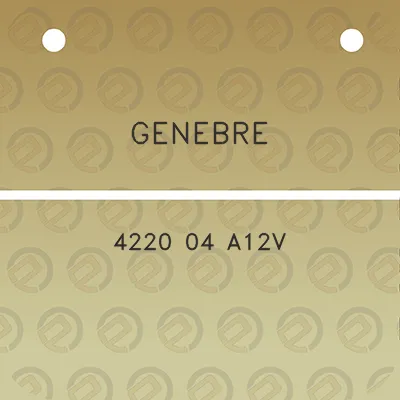 genebre-4220-04-a12v