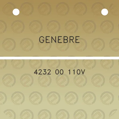 genebre-4232-00-110v