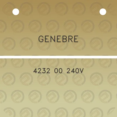 genebre-4232-00-240v