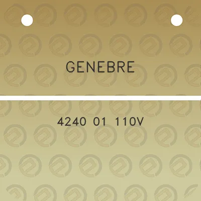 genebre-4240-01-110v