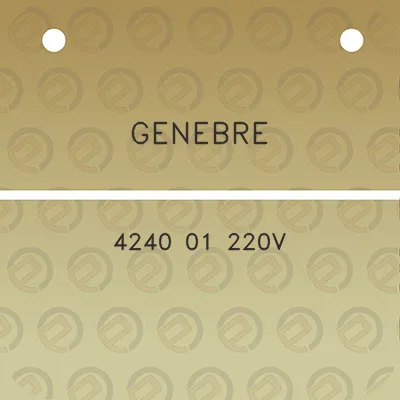 genebre-4240-01-220v