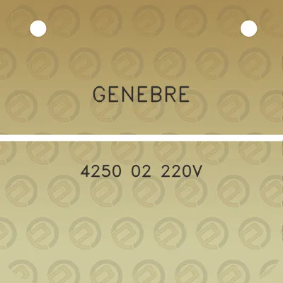 genebre-4250-02-220v