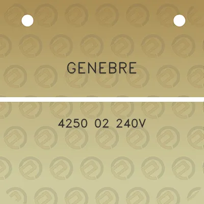 genebre-4250-02-240v