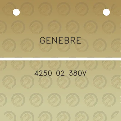 genebre-4250-02-380v