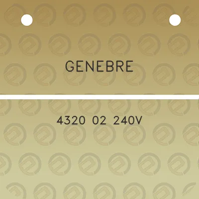 genebre-4320-02-240v