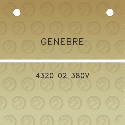 genebre-4320-02-380v