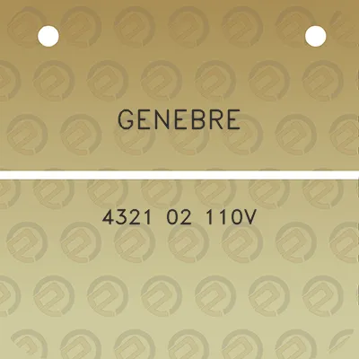 genebre-4321-02-110v