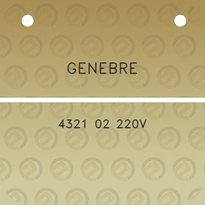 genebre-4321-02-220v