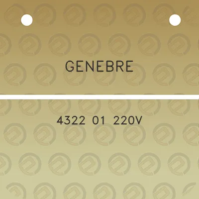 genebre-4322-01-220v