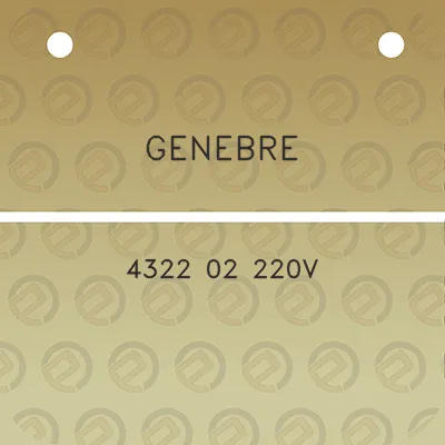 genebre-4322-02-220v