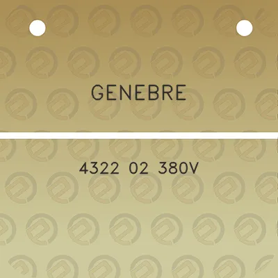 genebre-4322-02-380v