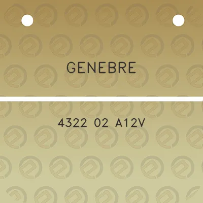 genebre-4322-02-a12v