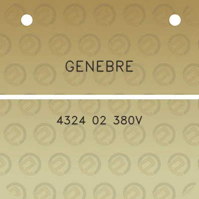 genebre-4324-02-380v