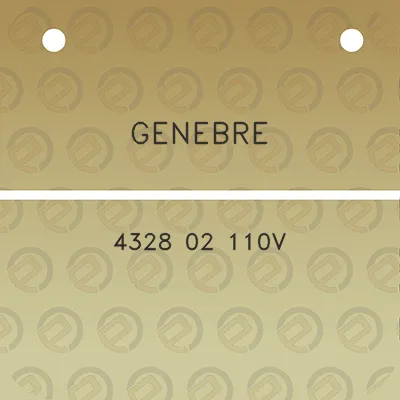 genebre-4328-02-110v