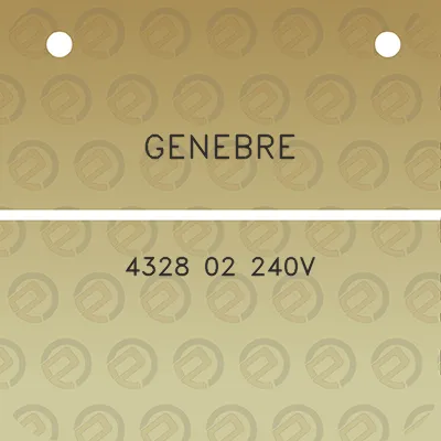 genebre-4328-02-240v