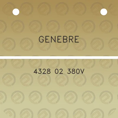 genebre-4328-02-380v