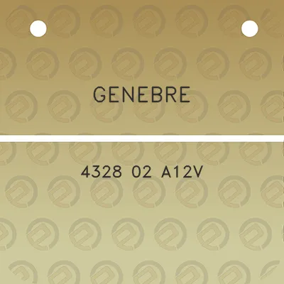 genebre-4328-02-a12v