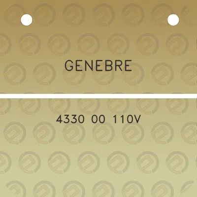 genebre-4330-00-110v