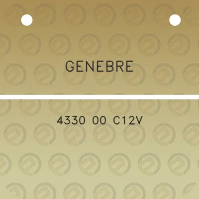 genebre-4330-00-c12v