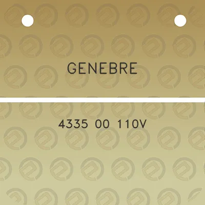 genebre-4335-00-110v