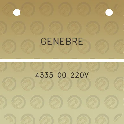 genebre-4335-00-220v