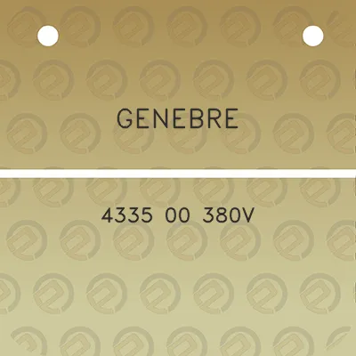 genebre-4335-00-380v