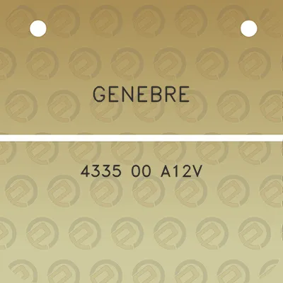 genebre-4335-00-a12v