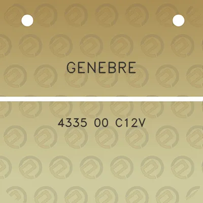 genebre-4335-00-c12v