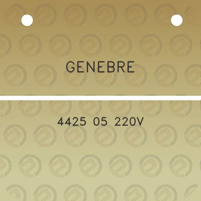 genebre-4425-05-220v