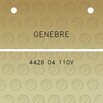 genebre-4426-04-110v