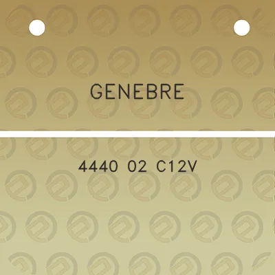 genebre-4440-02-c12v