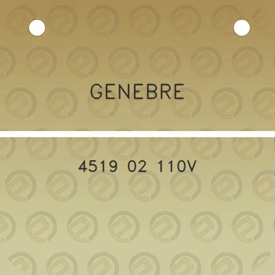 genebre-4519-02-110v