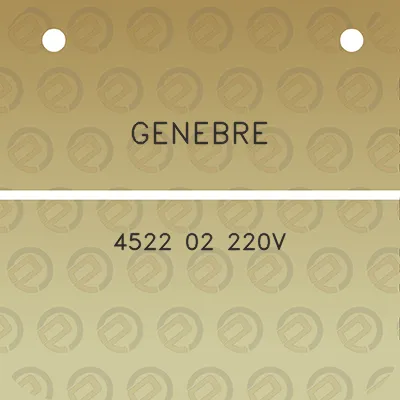 genebre-4522-02-220v