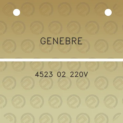 genebre-4523-02-220v