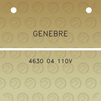 genebre-4630-04-110v