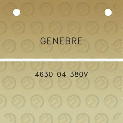 genebre-4630-04-380v