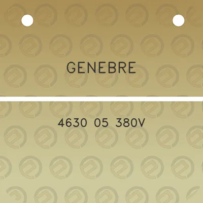 genebre-4630-05-380v