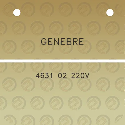 genebre-4631-02-220v