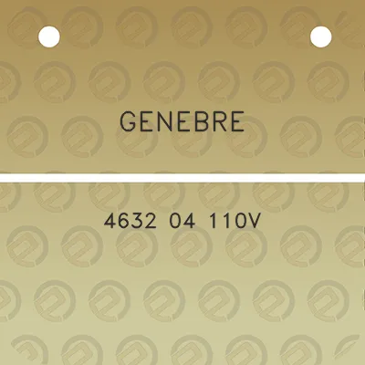 genebre-4632-04-110v