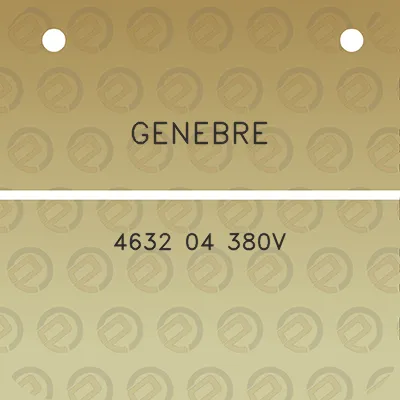 genebre-4632-04-380v