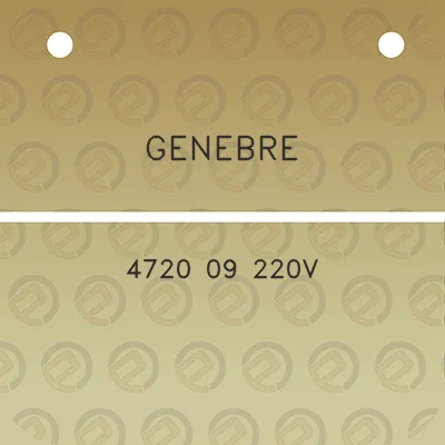 genebre-4720-09-220v