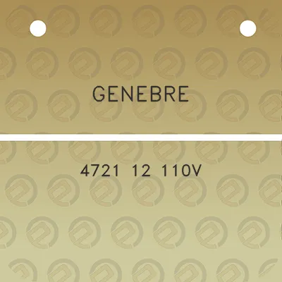 genebre-4721-12-110v