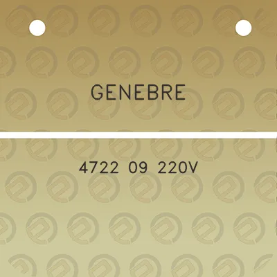 genebre-4722-09-220v