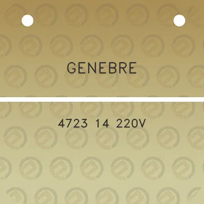 genebre-4723-14-220v