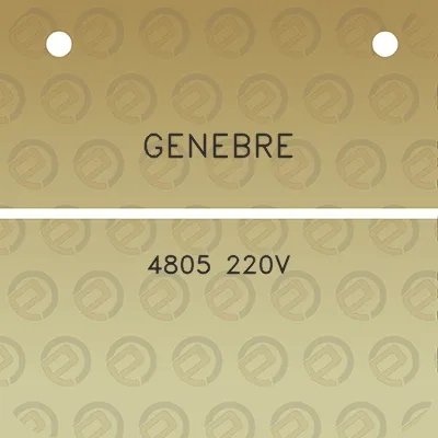 genebre-4805-220v