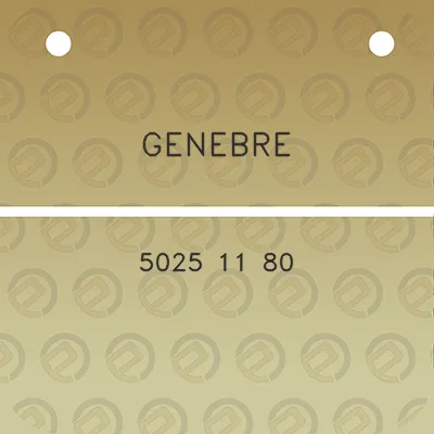 genebre-5025-11-80