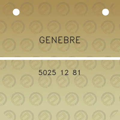 genebre-5025-12-81