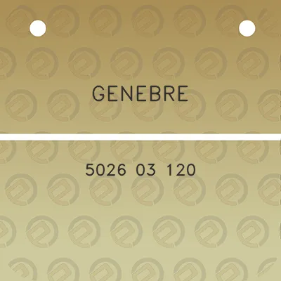 genebre-5026-03-120