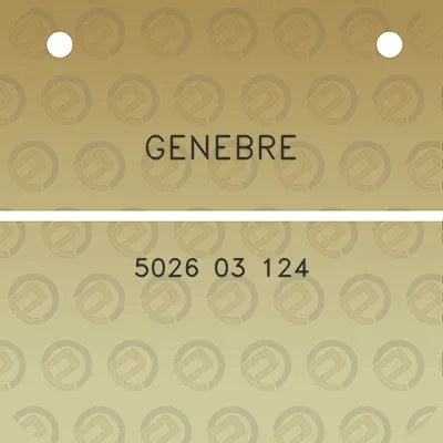 genebre-5026-03-124